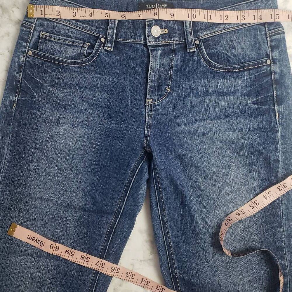 White House Black Market Noir Slim Crop Jeans Size 6 - Picture 11 of 15